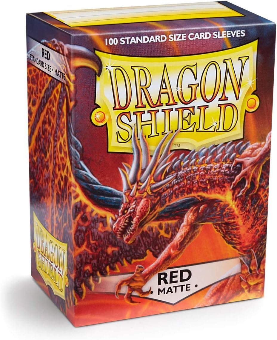 Dragon Shield: Standard Size - Red Matte 100 CTS CARD SLEEVES
